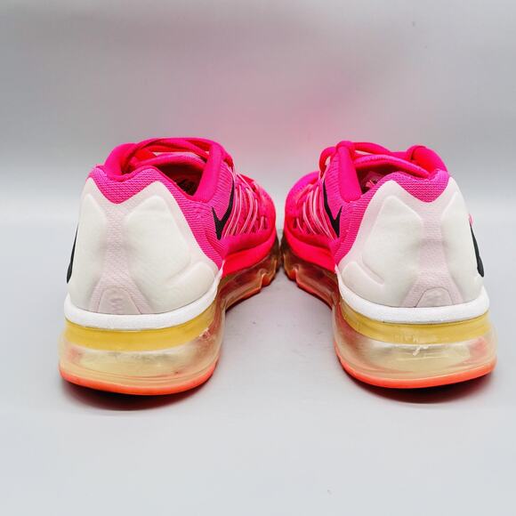 Nike Shoes Youth Girls 6 Pink White Air Max 2015 GS Running Athletic Sneakers - Picture 7 of 11